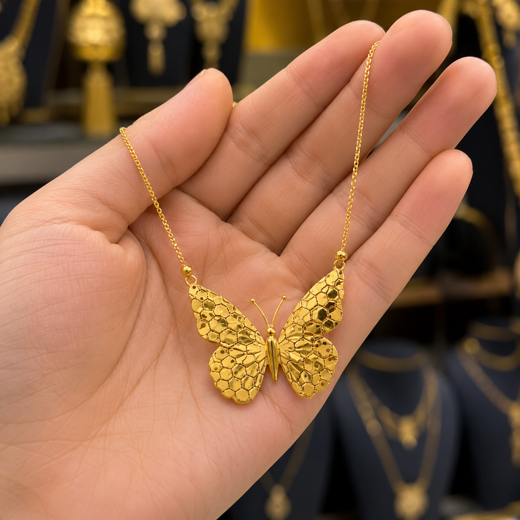 Luxury Golden Butterfly Necklace