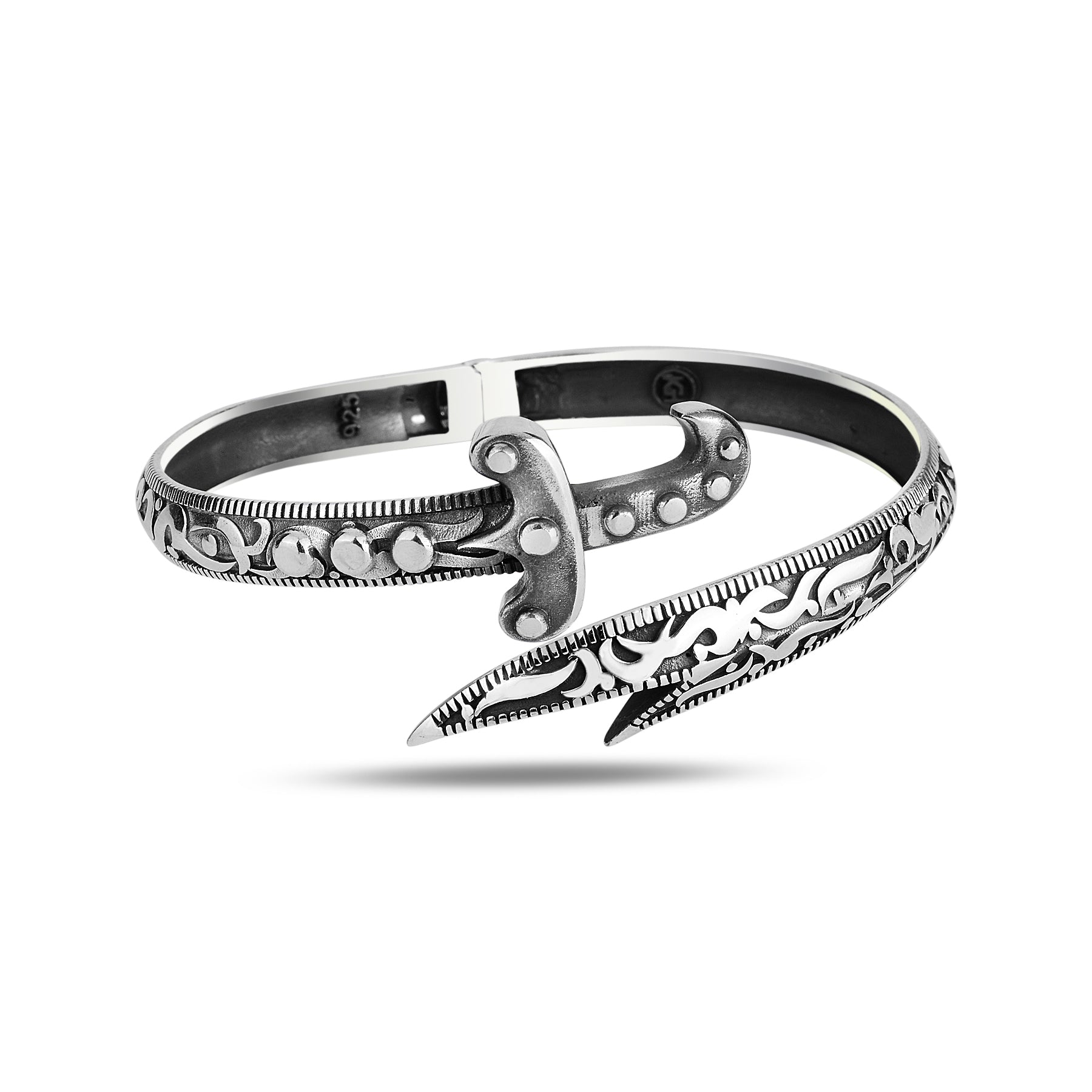 Silver Handmade Zulfiqar Sword Bracelet