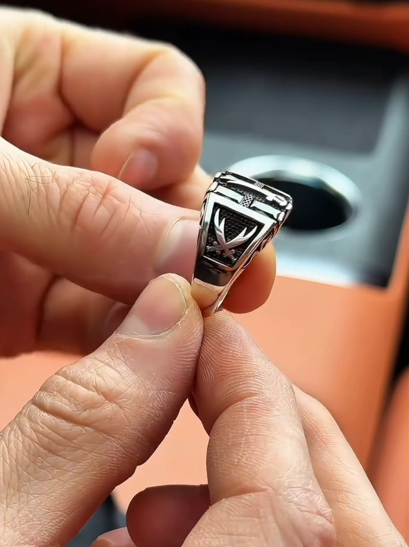 Zulfiqar Sword Men's Ring, 925 Sterling Silver, Real Black Onyx, Sword of Ali, Islamic Muslim Jewelry – VIP Ring