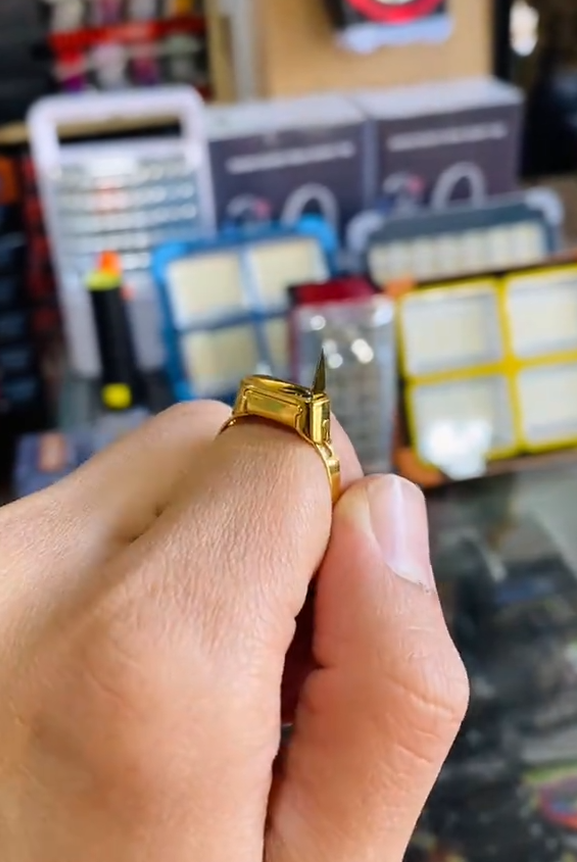 Onyx Rectangle Micro cut Ring – VIP Ring