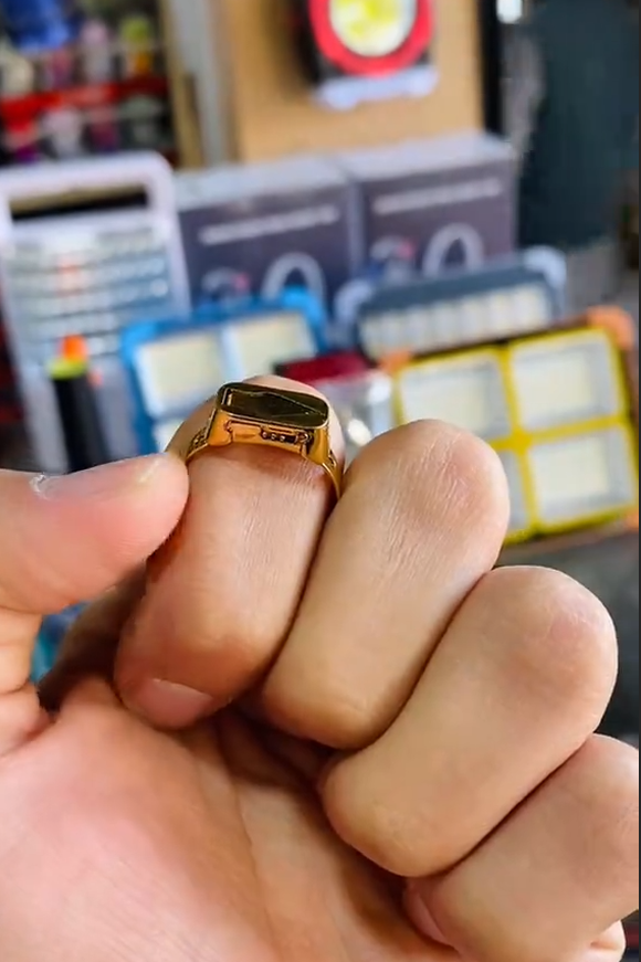 Onyx Rectangle Micro cut Ring – VIP Ring