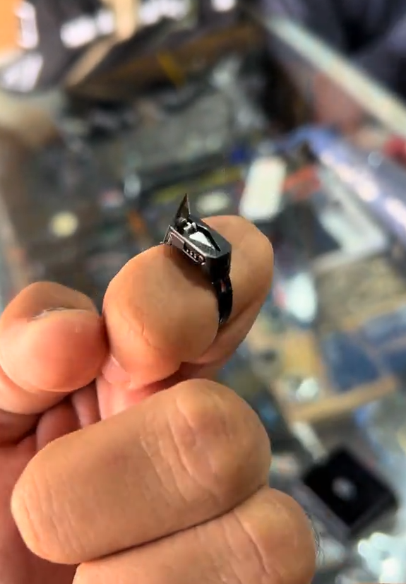 Onyx Rectangle Micro cut Ring – VIP Ring