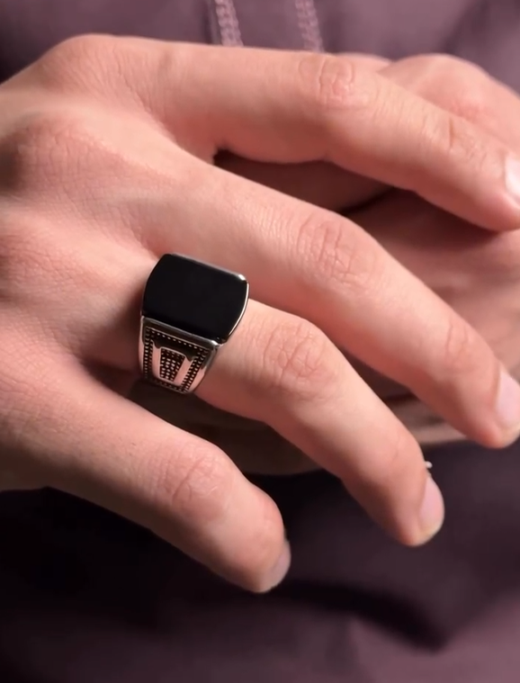 Turkish style Italian Ring stone model for Boys and Men Most Demand