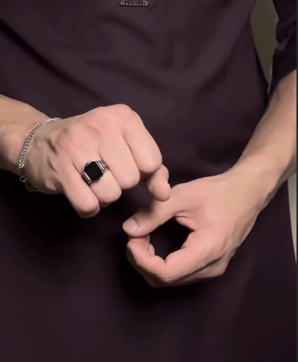 Turkish style Italian Ring stone model for Boys and Men Most Demand