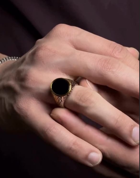 Turkish style Italian Ring stone model for Boys and Men Most Demand