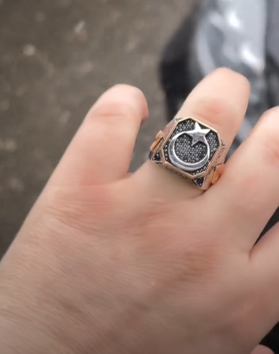 Zulfiqar MOON STAR Men's Ring, 925 Sterling Silver, VIP Ring