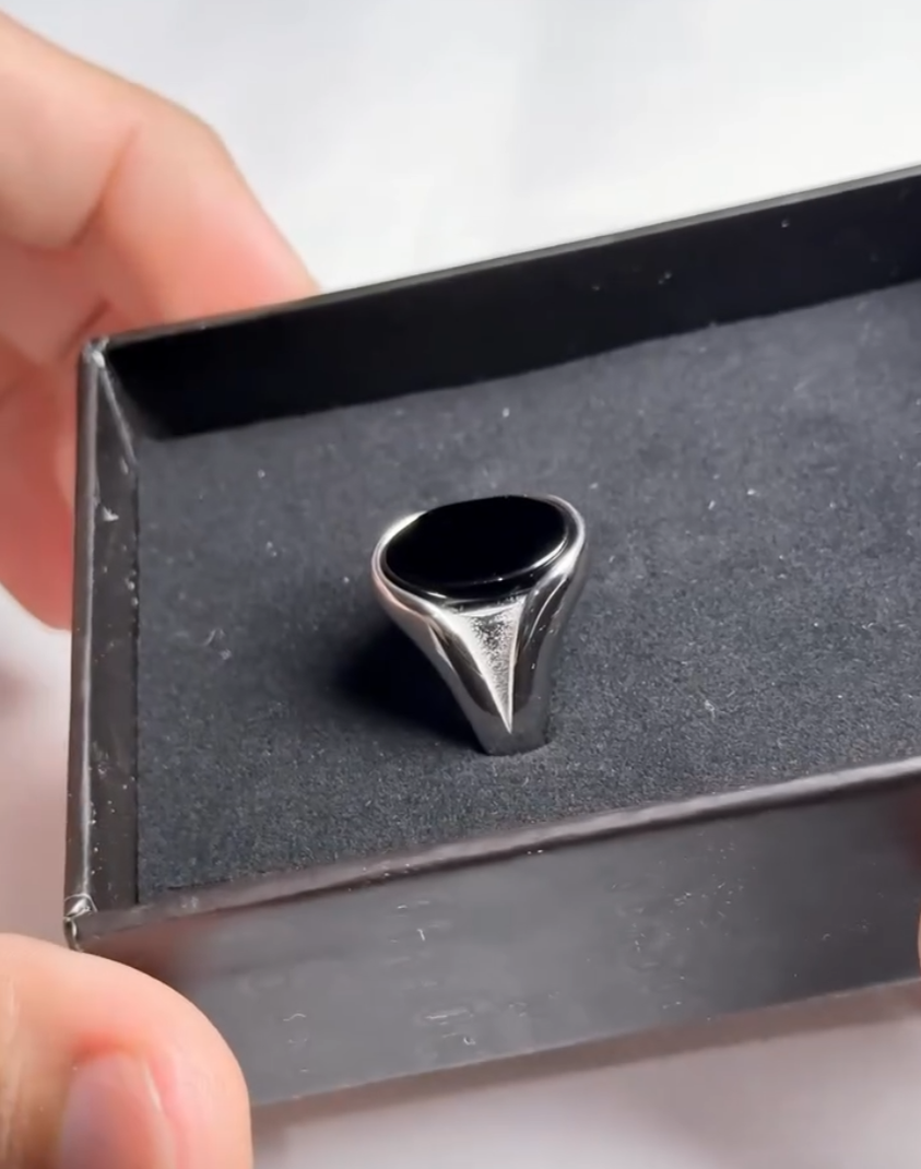Turkish V style Italian Ring stone model for Boys and Men