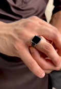 Turkish V style Italian Ring stone model for Boys and Men