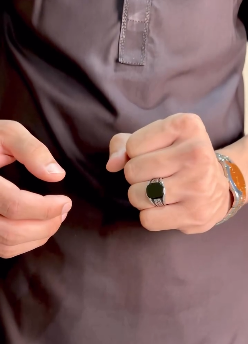 Turkish New style Italian Ring stone model for Boys and Men