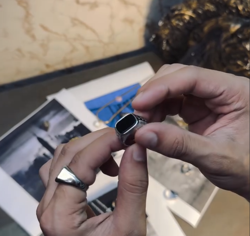 Turkish New style Italian Ring stone model for Boys and Men