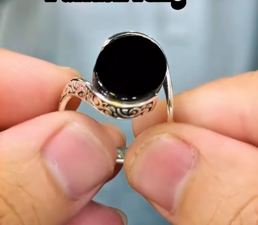 Black Yameni Aqeeq Turkish Ring Most Demanded