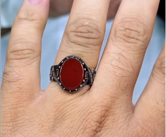 Brown Yameni Aqeeq Famous Ring Most Demanded