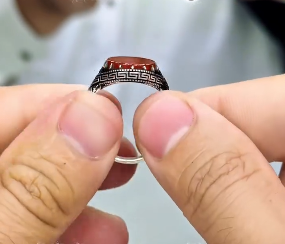 Brown Yameni Aqeeq Famous Ring Most Demanded
