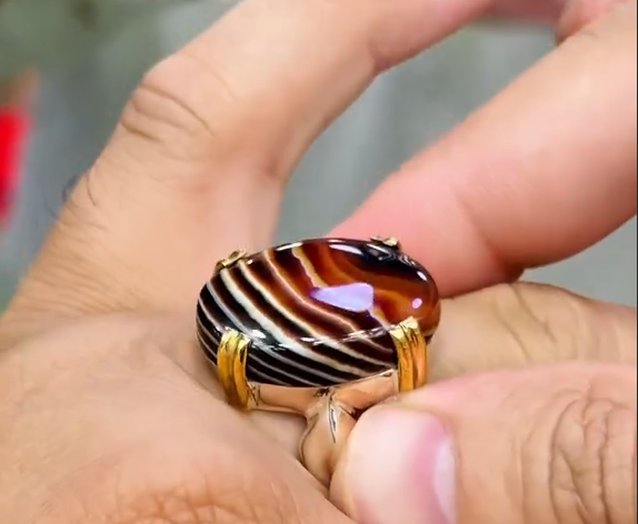 100% Original Shajri Aqeeq VIP Ring Most Demanded