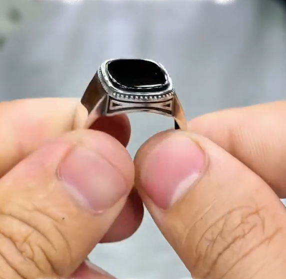 100% Original Black Yameni Aqeeq king VIP Ring Most Demanded