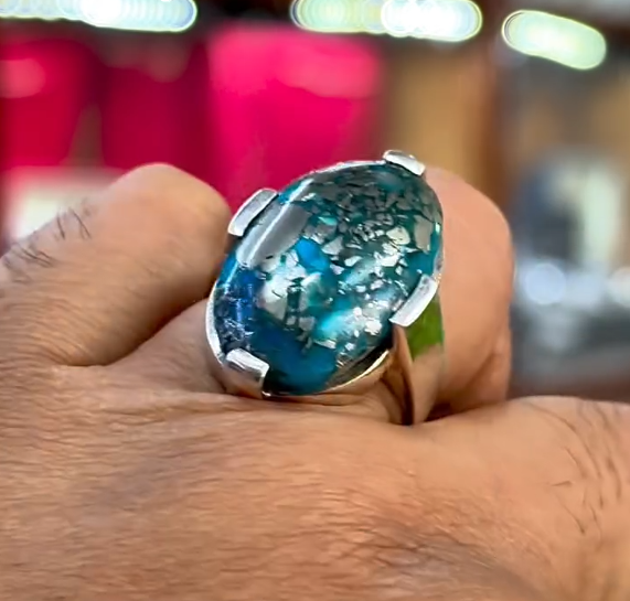 100% Original Shajri Feroza Aqeeq VIP Ring Most Demanded