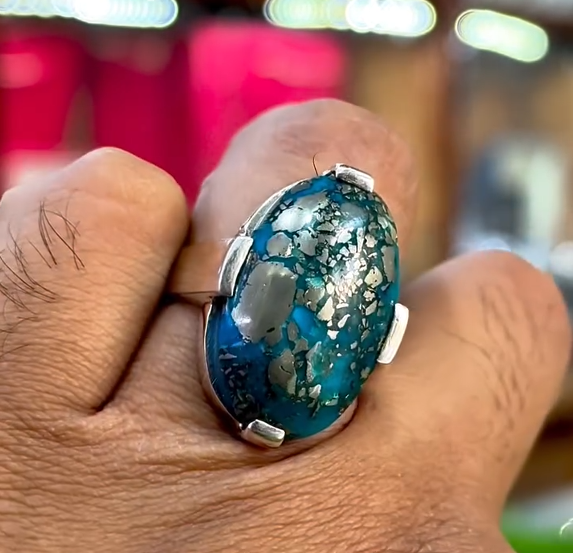 100% Original Shajri Feroza Aqeeq VIP Ring Most Demanded