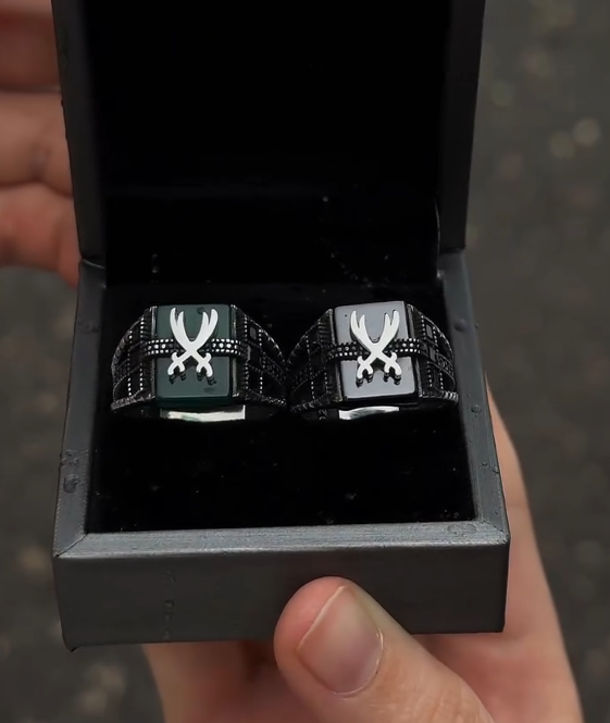 Zulfiqar Sword Men's Ring, 925 Sterling Silver, Real Black Onyx, Sword of Ali, Islamic Muslim Jewelry – VIP Ring