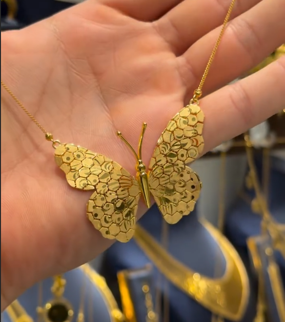 Luxury Golden Butterfly Necklace